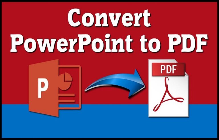 Convert PowerPoint to PDF